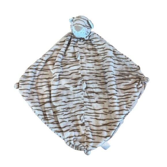 Angel Dear Tiger Lovey Plush Animal Security Blanket Striped Tan Brown Sleep - Picture 1 of 6